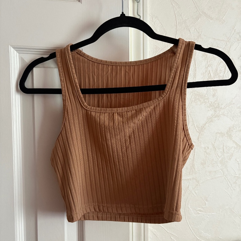 Beige Cropped Top Size S